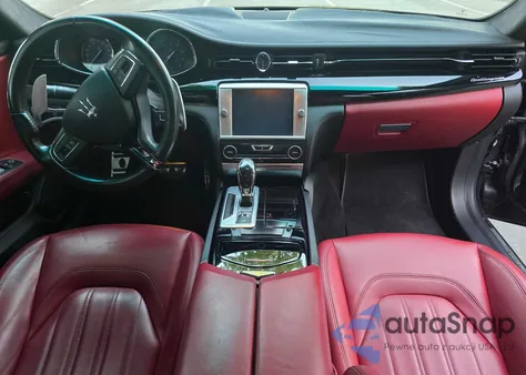 2014 Maserati Quattroporte S z USA, uszkodzony, nr VIN ZAM56RRA6E1089719